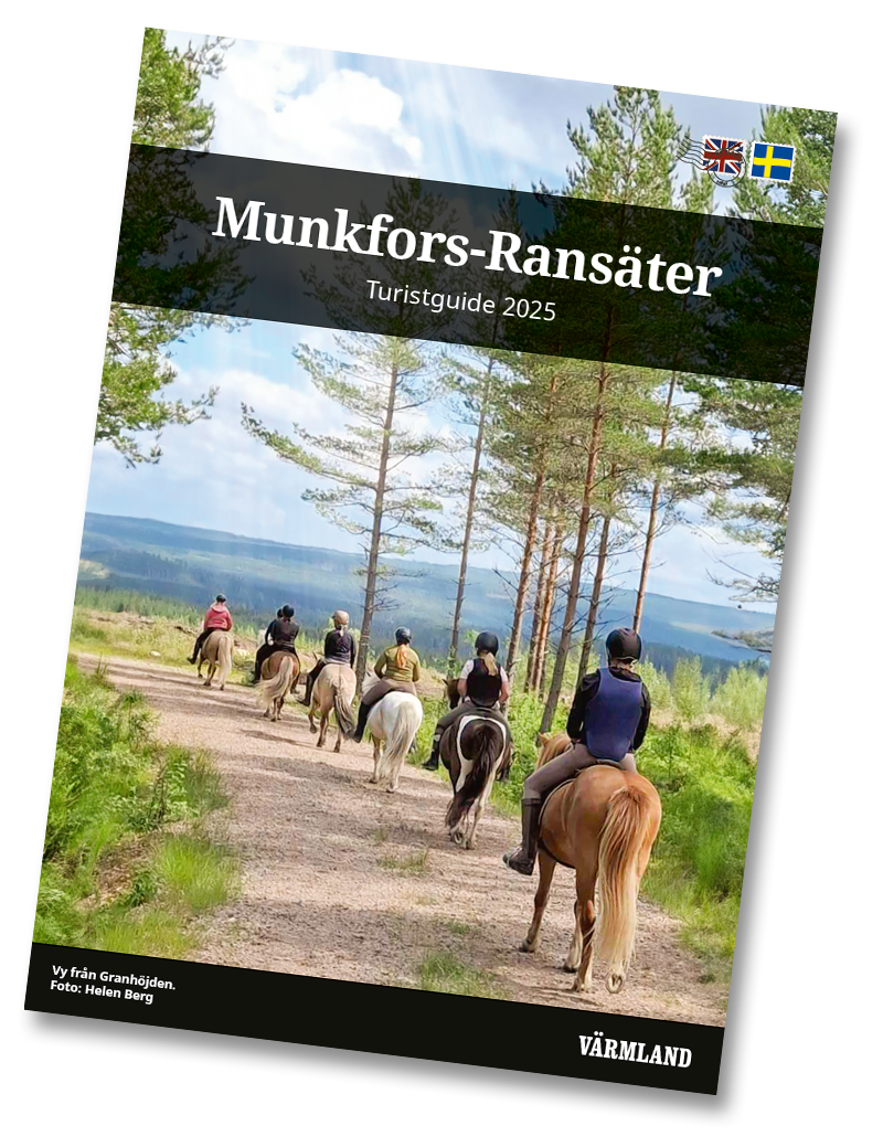 Omslag Munkfors-Ransäter turistguide 2025.