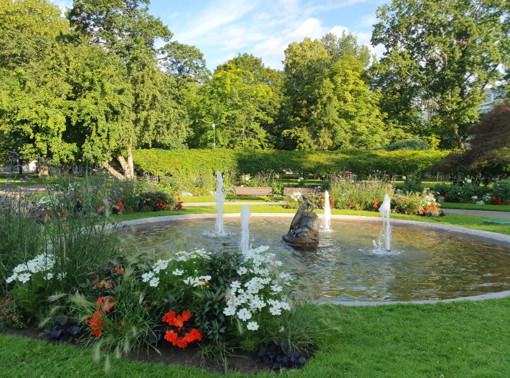 The fountain in Arvika’s city park