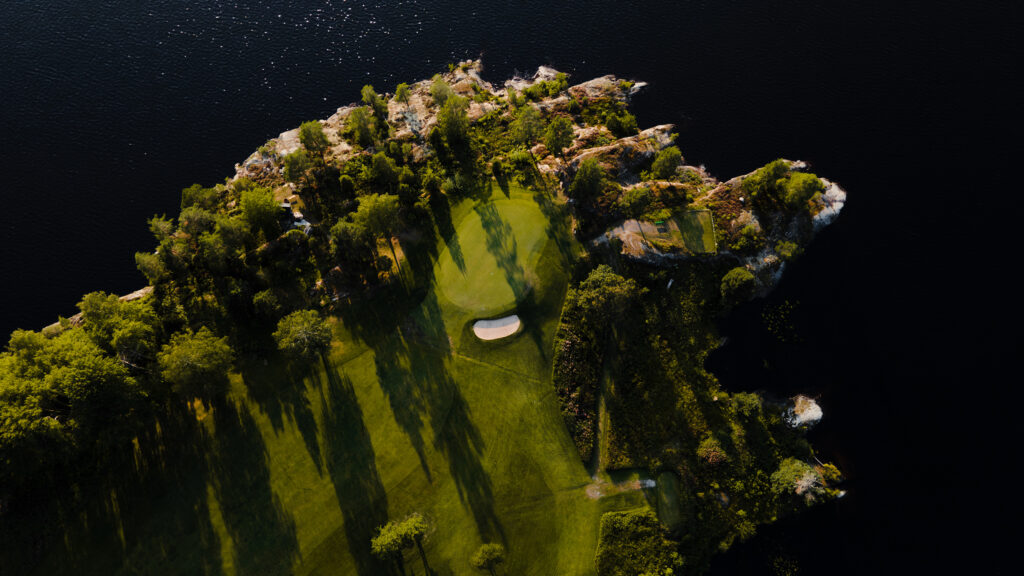 Golfbana från ovan