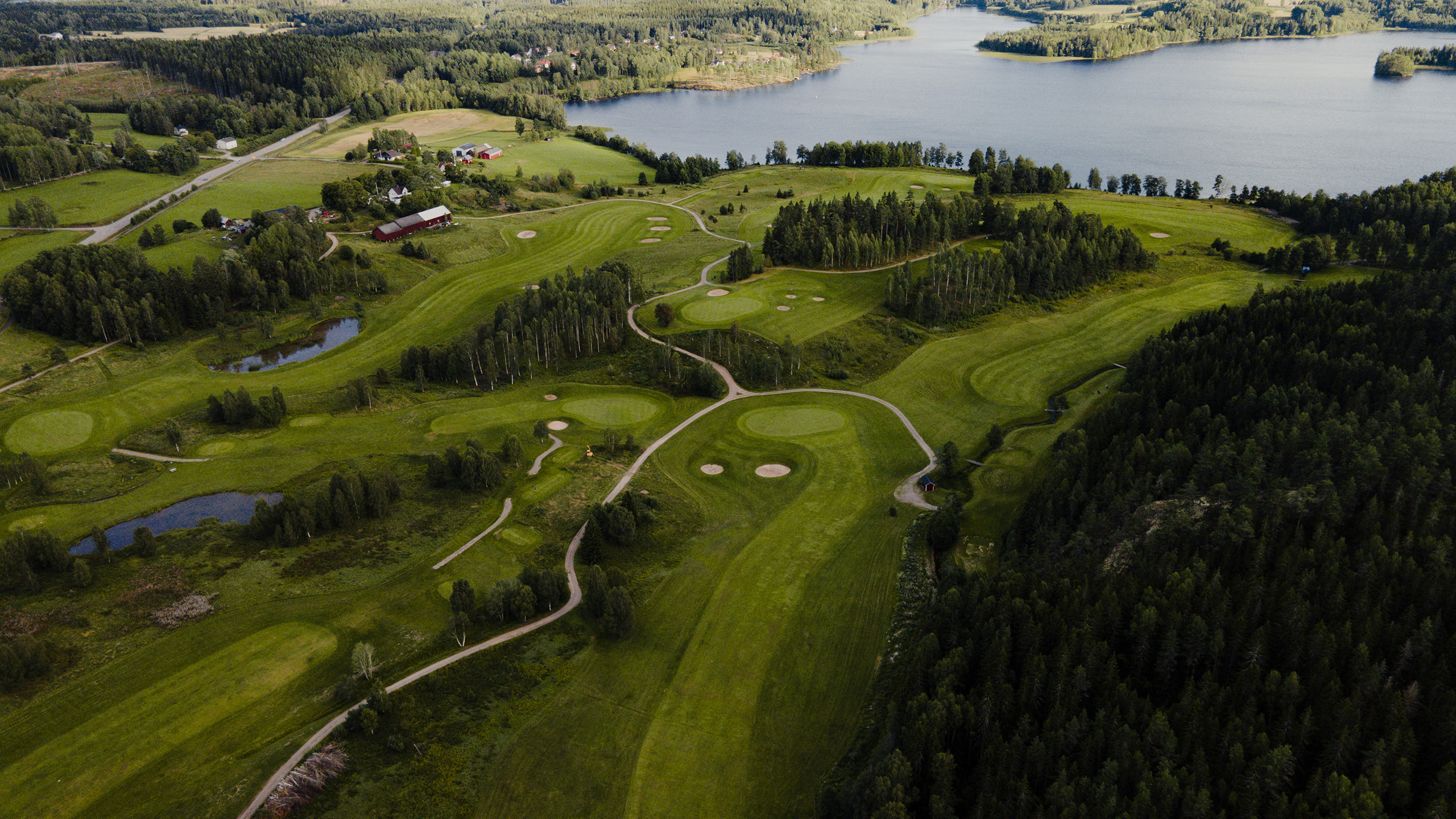 Golfbana från ovan